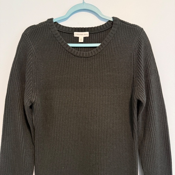 Calvin Klein Women's Everyday Crew Neck Dress with Side Slit Zipper Size L - Picture 3 of 10